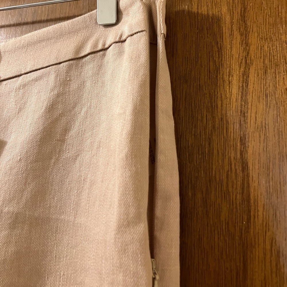 Hevron Pants Dara Hemp Wide‎ Leg Slit Flare Trousers Sz 0 Quiet Luxury Casual - Picture 14 of 15